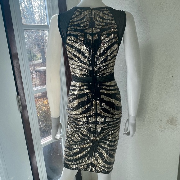 Bebe sequin mesh inserts dress - Picture 11 of 13
